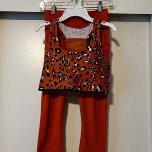 Fabletics small On-the-Go bra & Oasis PureLuxe 7/8 legging burnt ochre